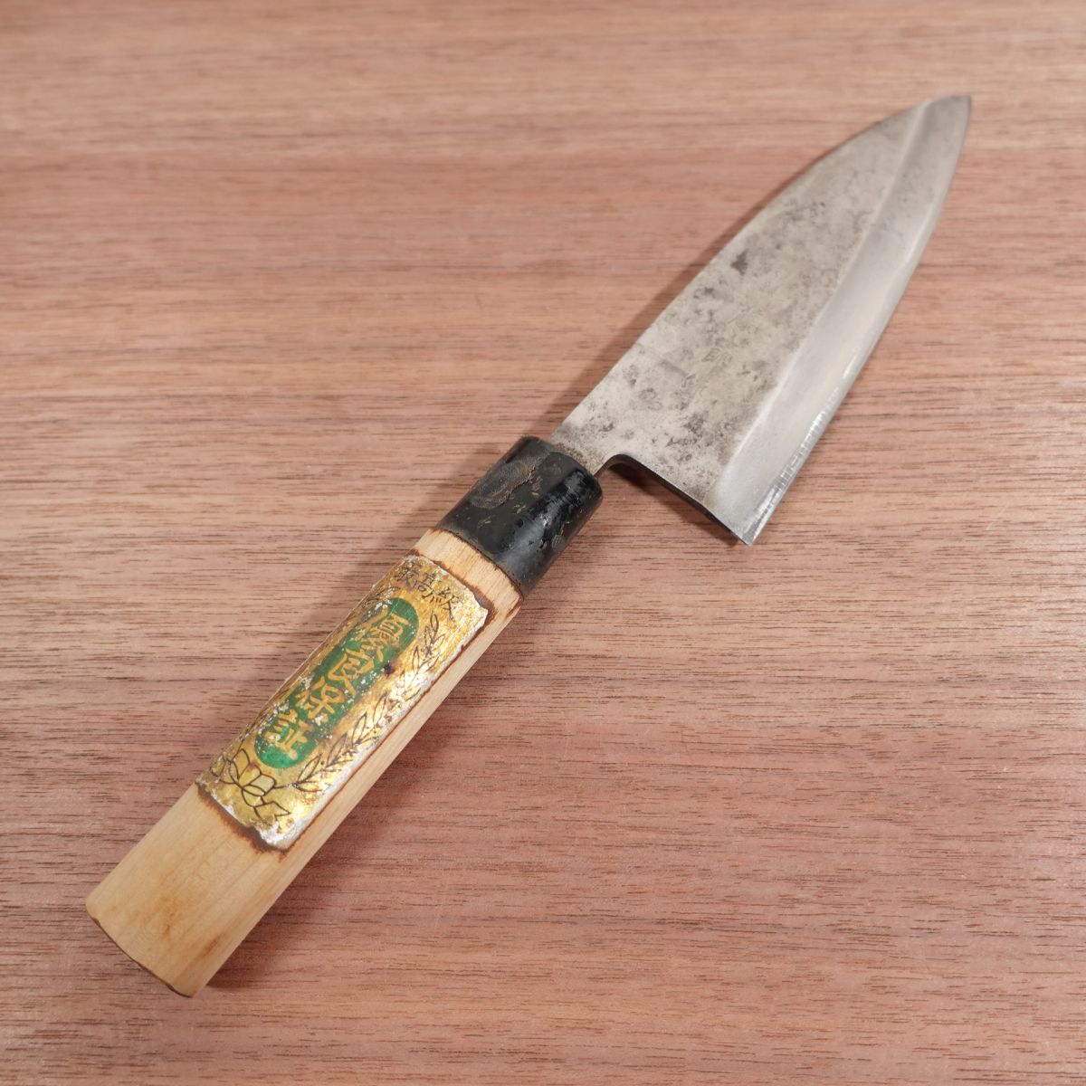 Togoro Ai-Deba Knife, Sharpened, Carbon Steel, Single Bevel, Thin Deba, Stored Item, 150mm