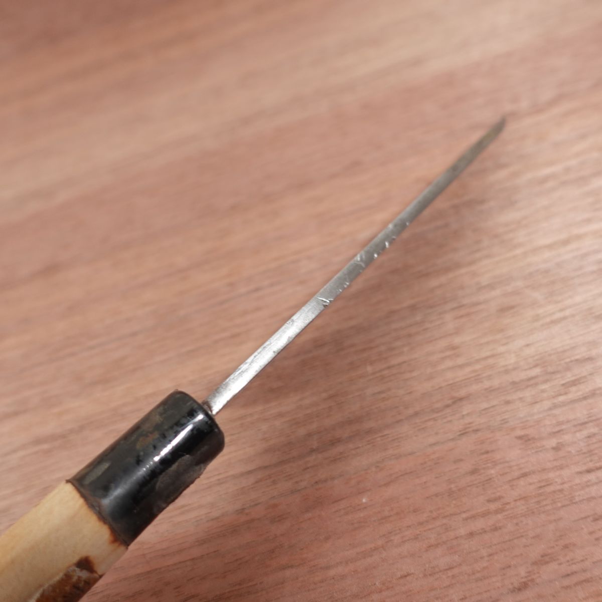 Togoro Ai-Deba Knife, Sharpened, Carbon Steel, Single Bevel, Thin Deba, Stored Item, 150mm
