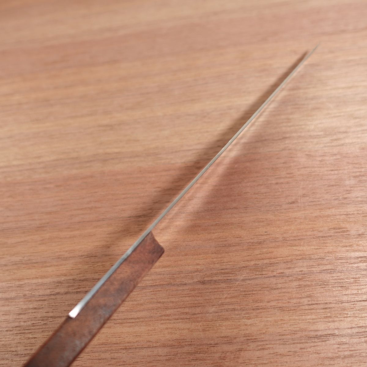 Japan Sword Bread Knife, Serrated Edge, Ham Slicer, Stainless Steel, Unique Handle, 165mm