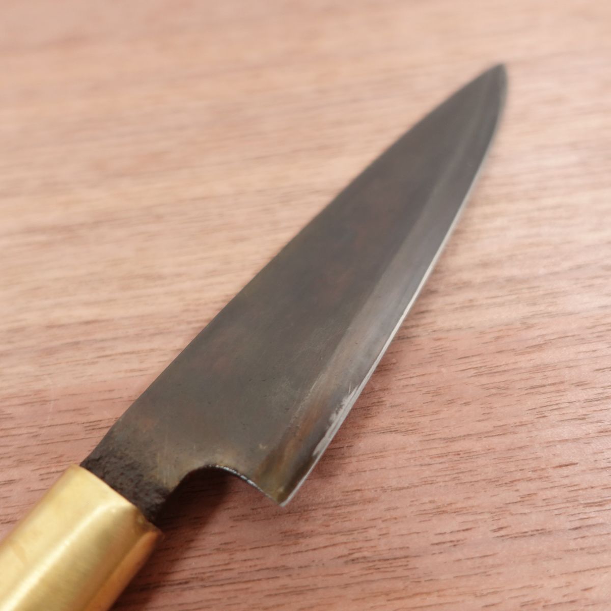 [HYPER REBORN] Funayuki Knife, Sharpened, Black Oxide Finish, Thin Blade, Carbon Steel, Wa-Petty, Ko-Deba, 140mm