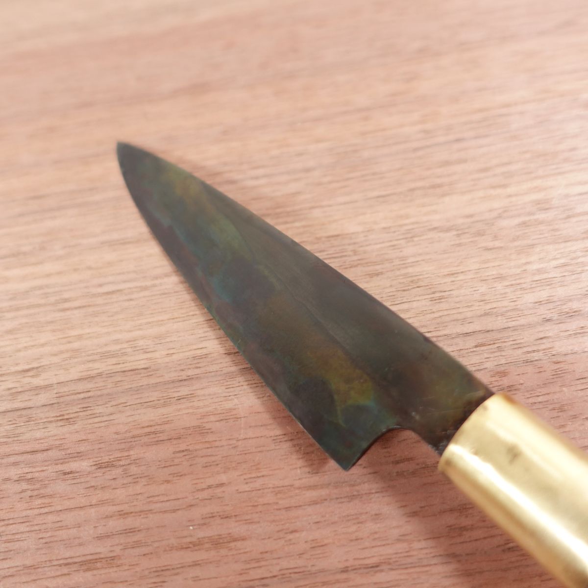 [HYPER REBORN] Funayuki Knife, Sharpened, Black Oxide Finish, Thin Blade, Carbon Steel, Wa-Petty, Ko-Deba, 140mm