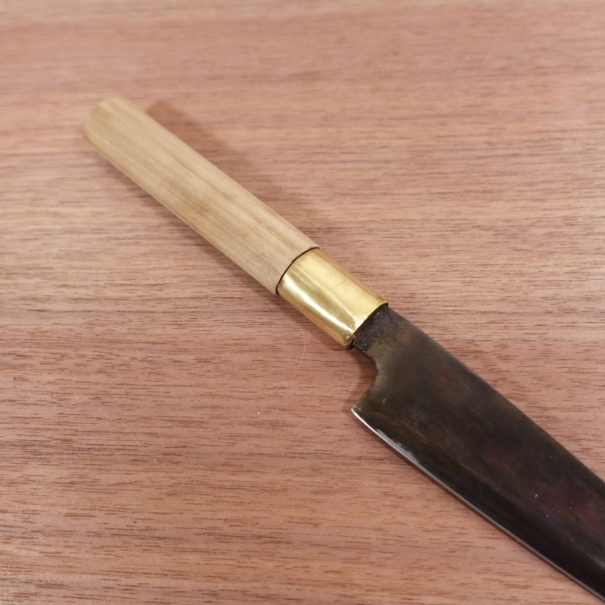 [HYPER REBORN] Funayuki Knife, Sharpened, Black Oxide Finish, Thin Blade, Carbon Steel, Wa-Petty, Ko-Deba, 140mm