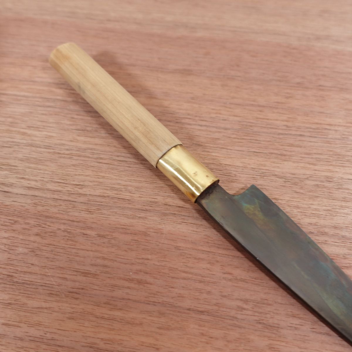 [HYPER REBORN] Funayuki Knife, Sharpened, Black Oxide Finish, Thin Blade, Carbon Steel, Wa-Petty, Ko-Deba, 140mm