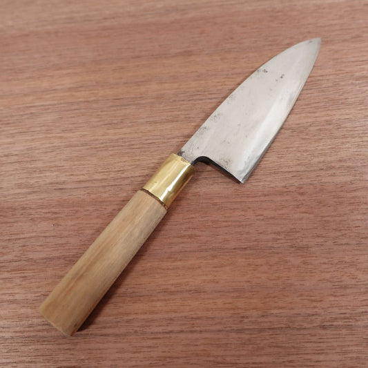 Masataka Deba Knife, Sharpened, Marukyu, Carbon Steel, Single Bevel, 135mm