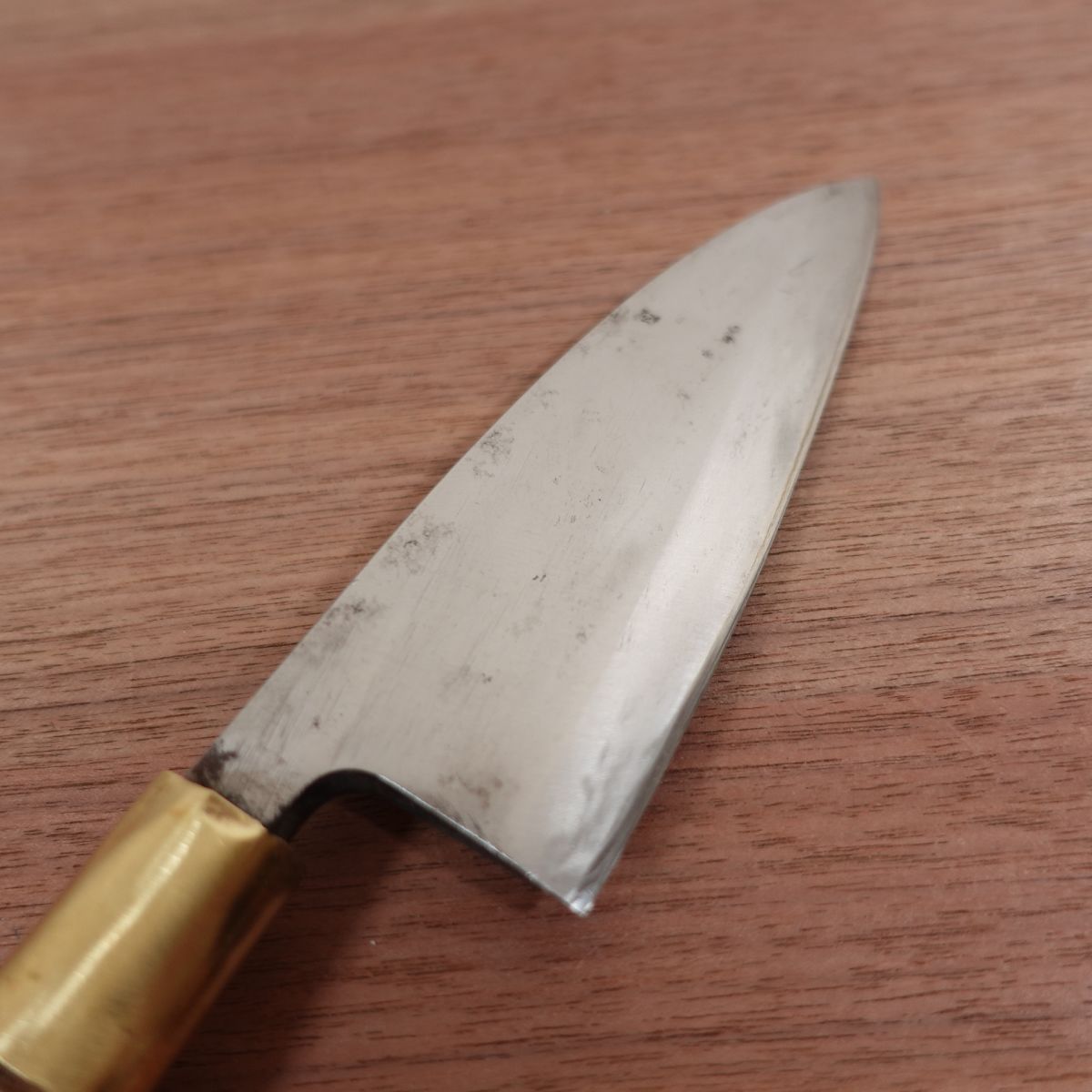 Masataka Deba Knife, Sharpened, Marukyu, Carbon Steel, Single Bevel, 135mm