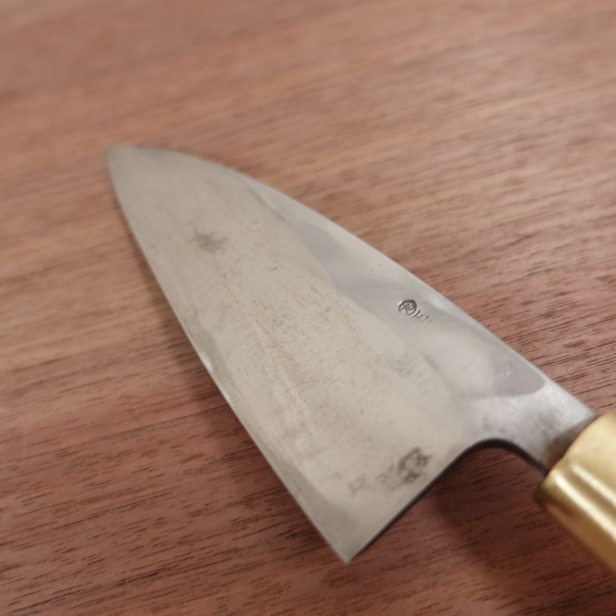 Masataka Deba Knife, Sharpened, Marukyu, Carbon Steel, Single Bevel, 135mm
