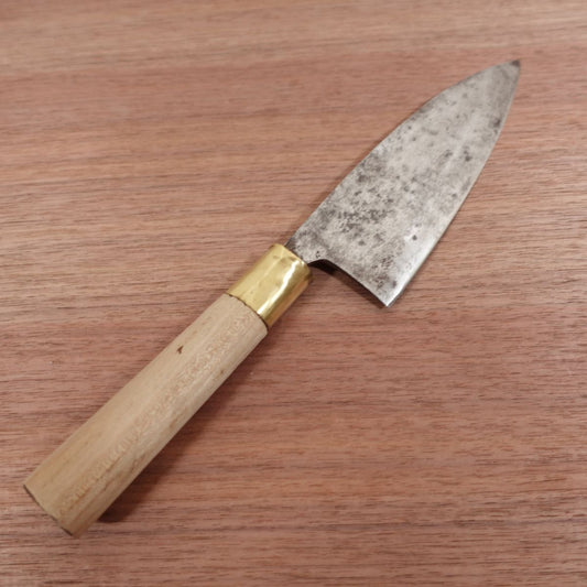 Masataka Deba Knife, Sharpened, Marukyu, Carbon Steel, Single Bevel, 165mm