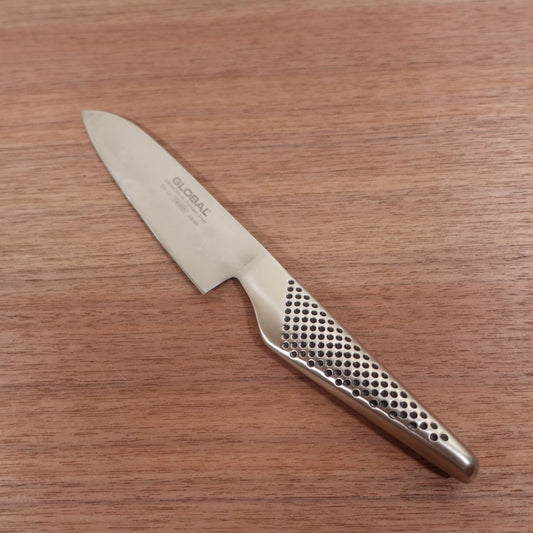 Global Petty Knife, Sharpened, Fruit Knife, GS-35, Decorative Cutting, Stainless Steel, Lightly Used, 120mm