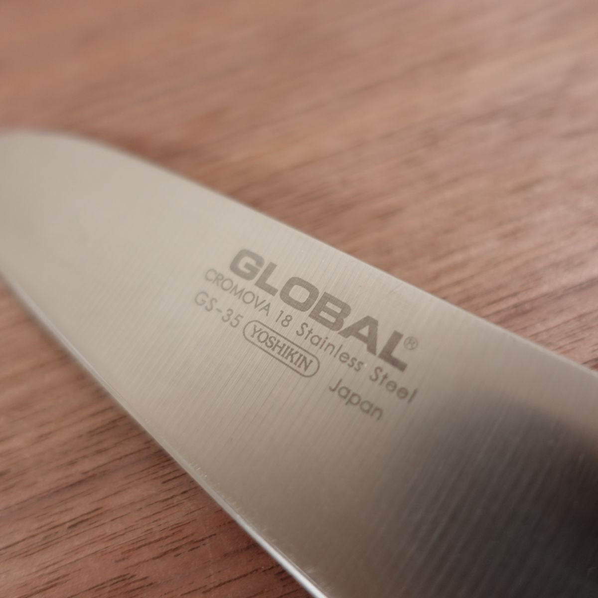 Global Petty Knife, Sharpened, Fruit Knife, GS-35, Decorative Cutting, Stainless Steel, Lightly Used, 120mm