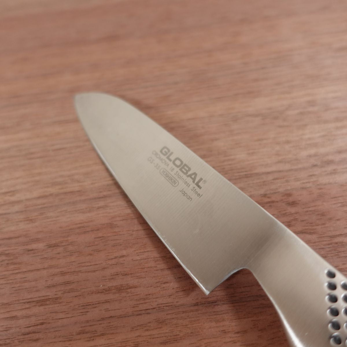 Global Petty Knife, Sharpened, Fruit Knife, GS-35, Decorative Cutting, Stainless Steel, Lightly Used, 120mm