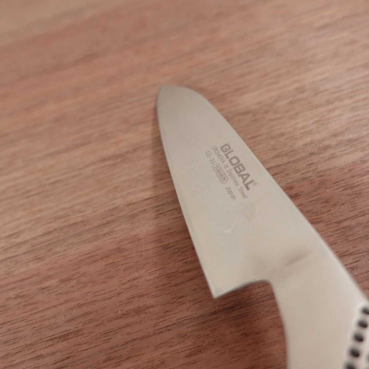 Global Petty Knife, Sharpened, Fruit Knife, GS-35, Decorative Cutting, Stainless Steel, Lightly Used, 120mm