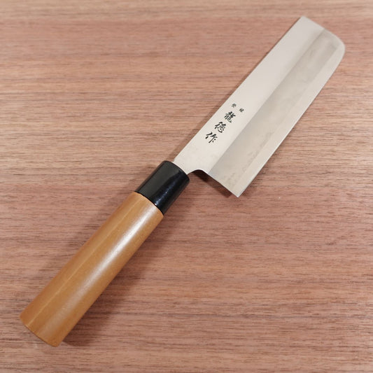 Ryutoku Nakiri Knife, Sharpened, Stainless Steel, Nakiri, Minimal Signs of Use, 160mm