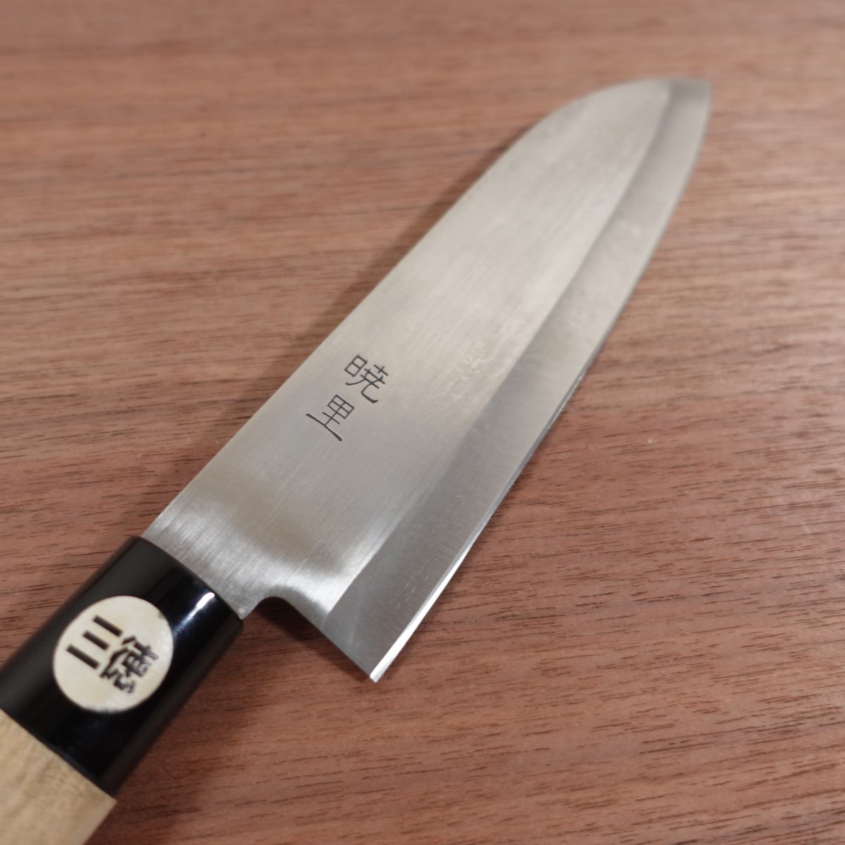 Akari Santoku Knife, Sharpened, All-Purpose Knife, Stainless Steel, Lightly Used, 170mm