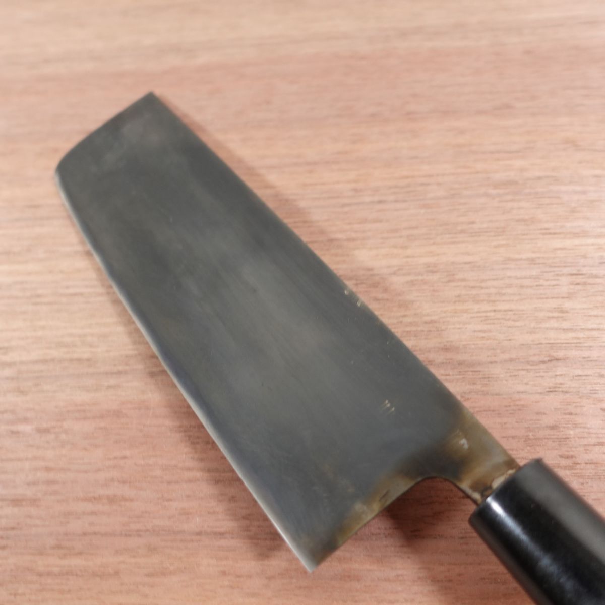 [HYPER REBORN] Tosayamanishi Nakiri Knife, Sharpened, Black Oxide Finish, Nakiri, Double Bevel, Nishiyama Shokai, Special, 180mm