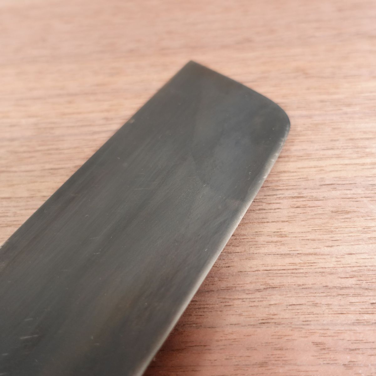 [HYPER REBORN] Tosayamanishi Nakiri Knife, Sharpened, Black Oxide Finish, Nakiri, Double Bevel, Nishiyama Shokai, Special, 180mm