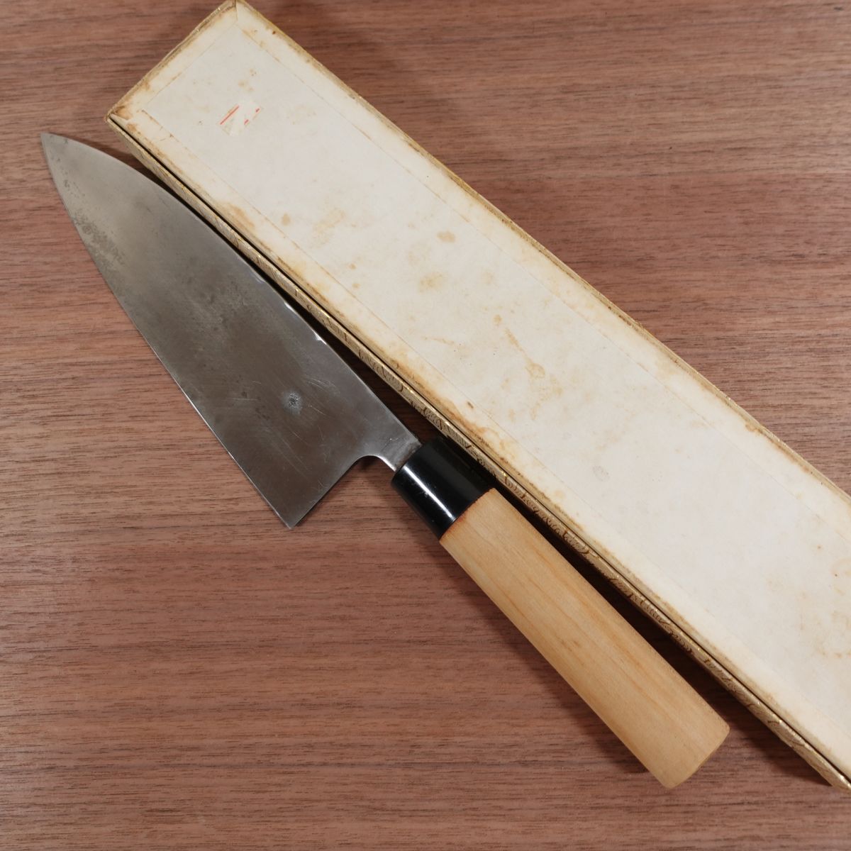 Tadafusa Large Deba Knife, Sharpened, Tora, Carbon Steel, Single Bevel, Large Size, Box Included, 220mm
