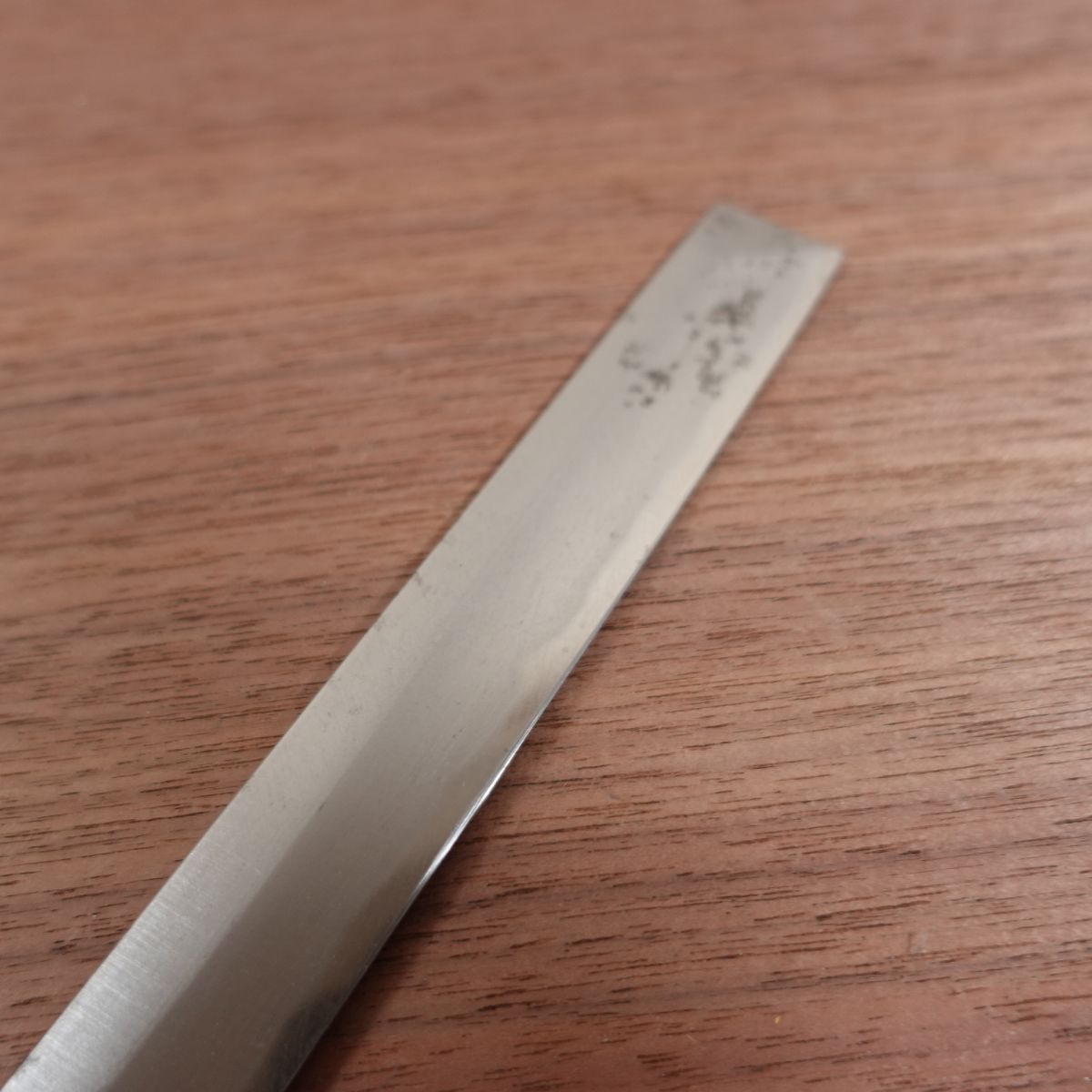 Masamoto Takohiki Knife, Sharpened, Water Buffalo Handle, Tako-Hiki, Hidemasa, Large Damage on Ferrule, 275mm
