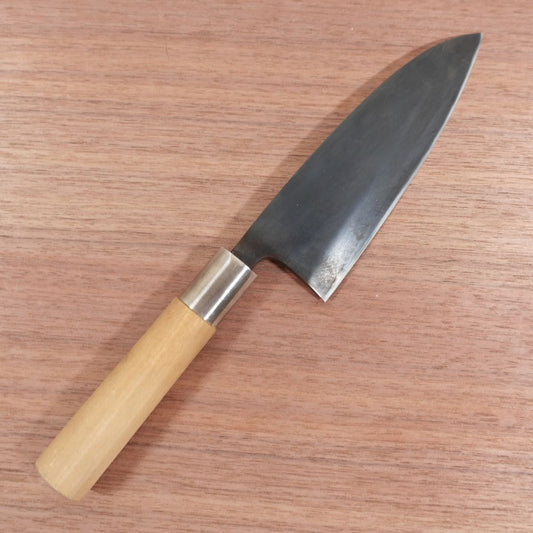 [HYPER REBORN] Deba Knife, Sharpened, Black Oxide Finish, Special, Carbon Steel, Single Bevel, 155mm