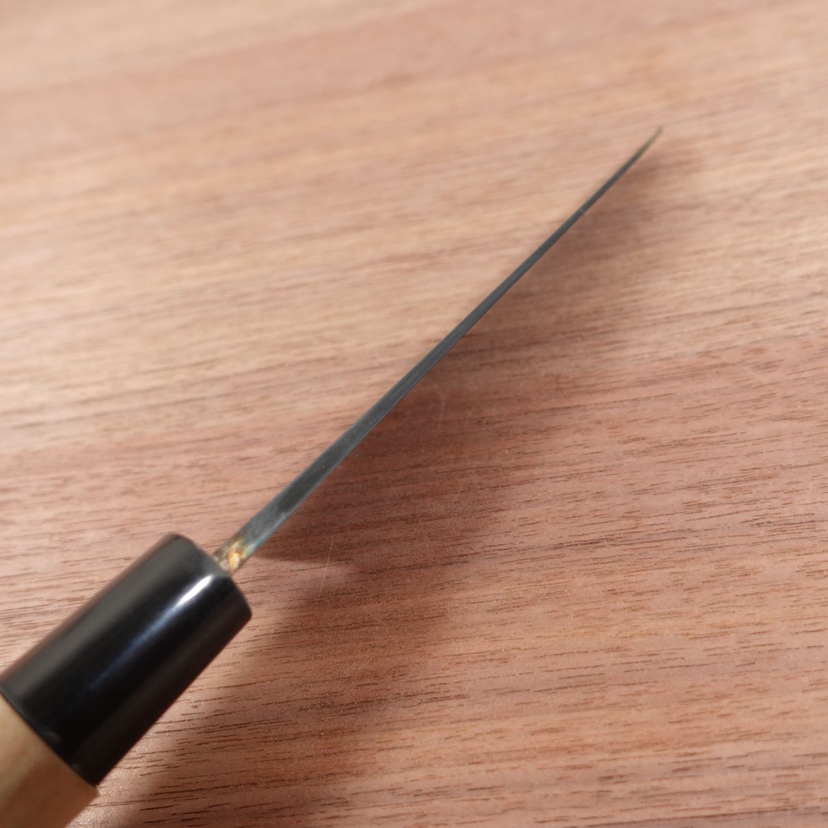 Couteau Kanemoto Wa-Santoku, Aiguisé, Petit Santoku, Fait Main, Acier Bleu, Couteau Petty Large, 140mm