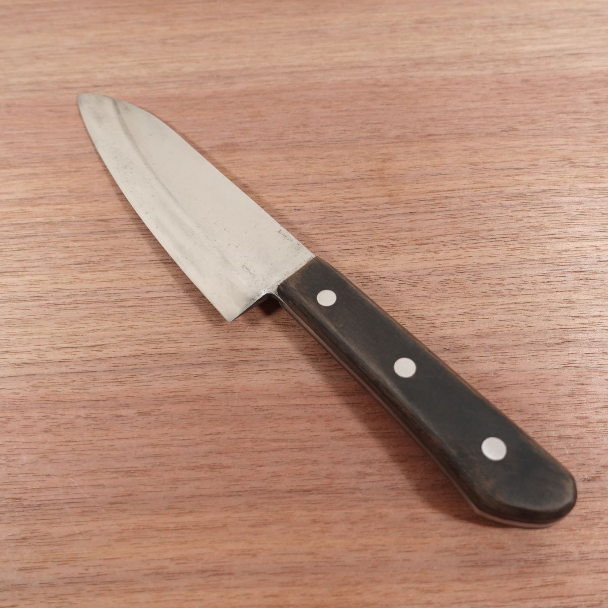 Doi Masaru Deba Knife, Sharpened, Minamoto Masamori, Western Handle, Funayuki Knife, Stainless Steel, 155mm