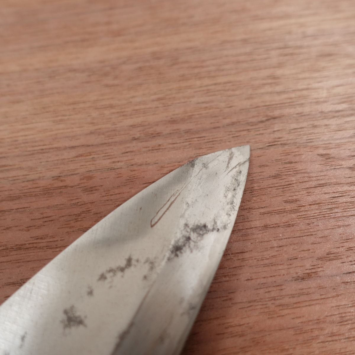 Couteau Seki Magoroku Deba, aiguisé, Ume, acier au carbone, biseau unique, 155 mm
