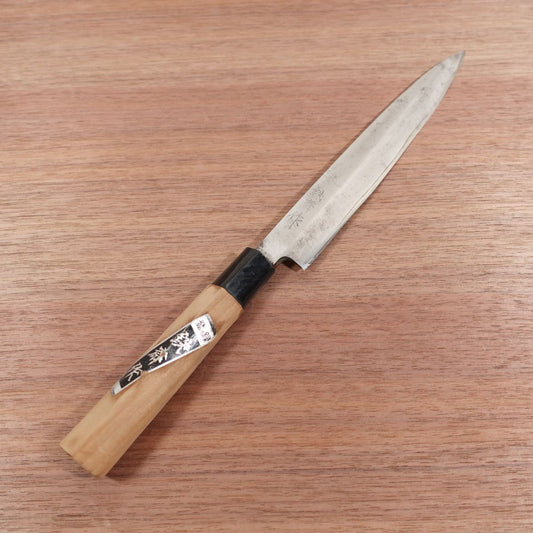 Tessai Yanagiba Knife, Sharpened, Sashimi Knife, Made by Tessai, Carbon Steel, Single Bevel, 215mm