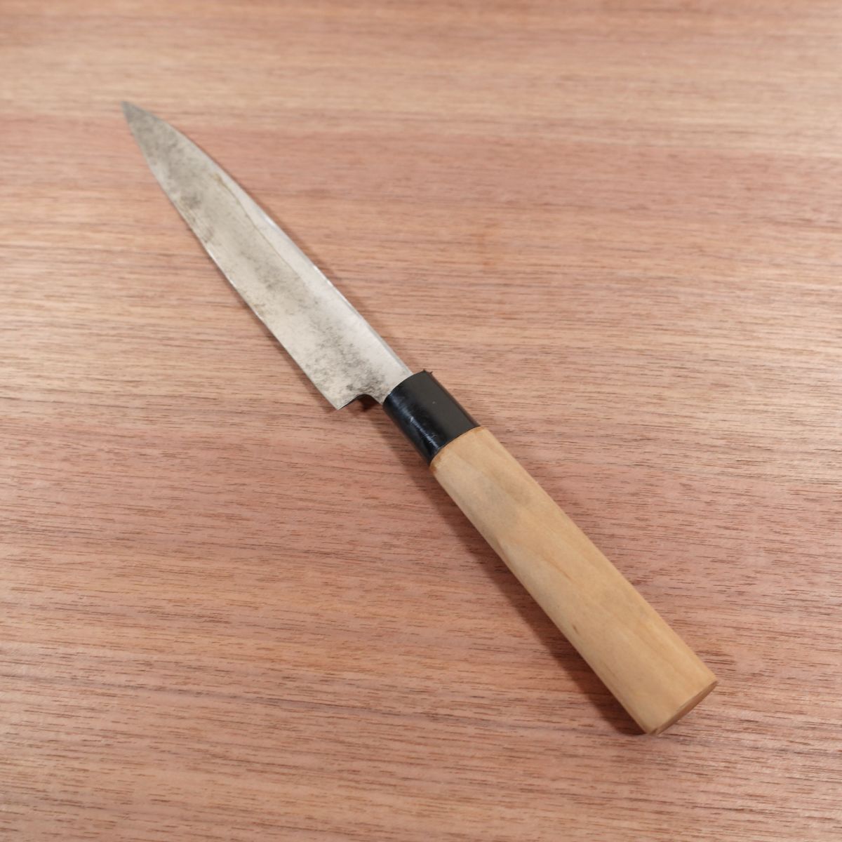 Couteau Yanagiba Tessai, aiguisé, couteau à sashimi, fabriqué par Tessai, acier au carbone, biseau unique, 215 mm