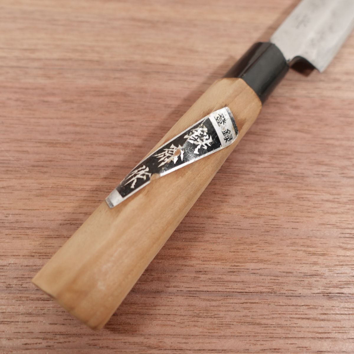 Couteau Yanagiba Tessai, aiguisé, couteau à sashimi, fabriqué par Tessai, acier au carbone, biseau unique, 215 mm