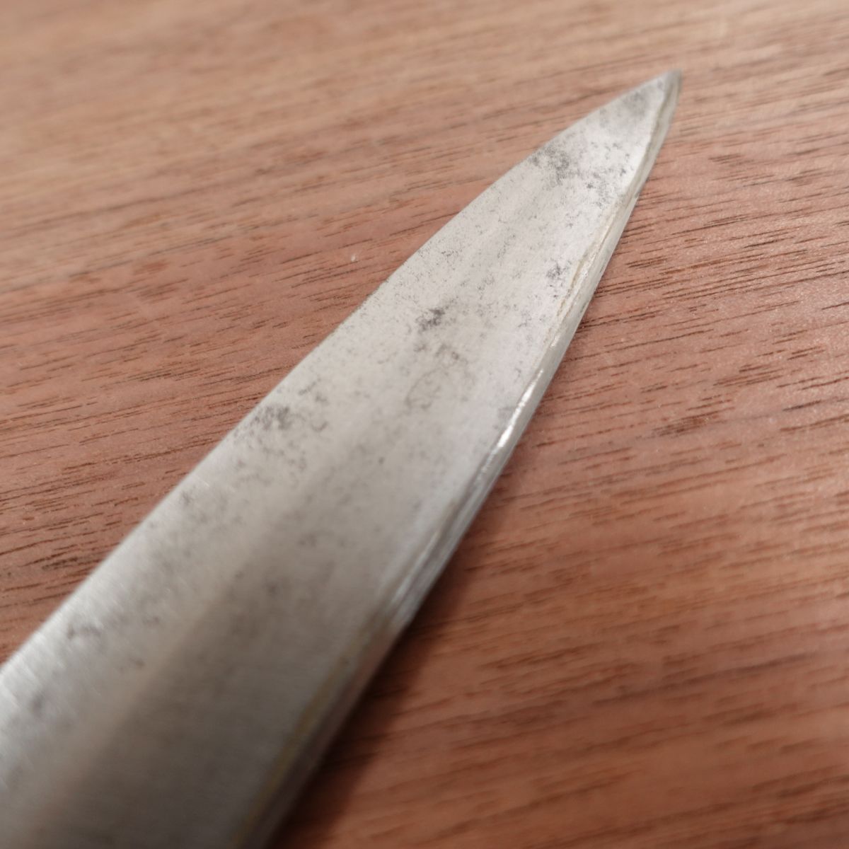Couteau Yanagiba Tessai, aiguisé, couteau à sashimi, fabriqué par Tessai, acier au carbone, biseau unique, 215 mm