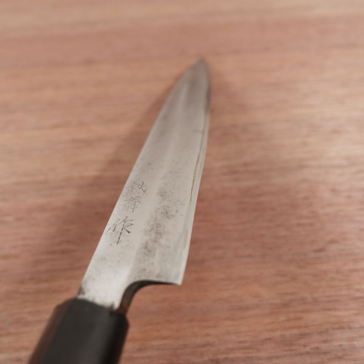 Couteau Yanagiba Tessai, aiguisé, couteau à sashimi, fabriqué par Tessai, acier au carbone, biseau unique, 215 mm