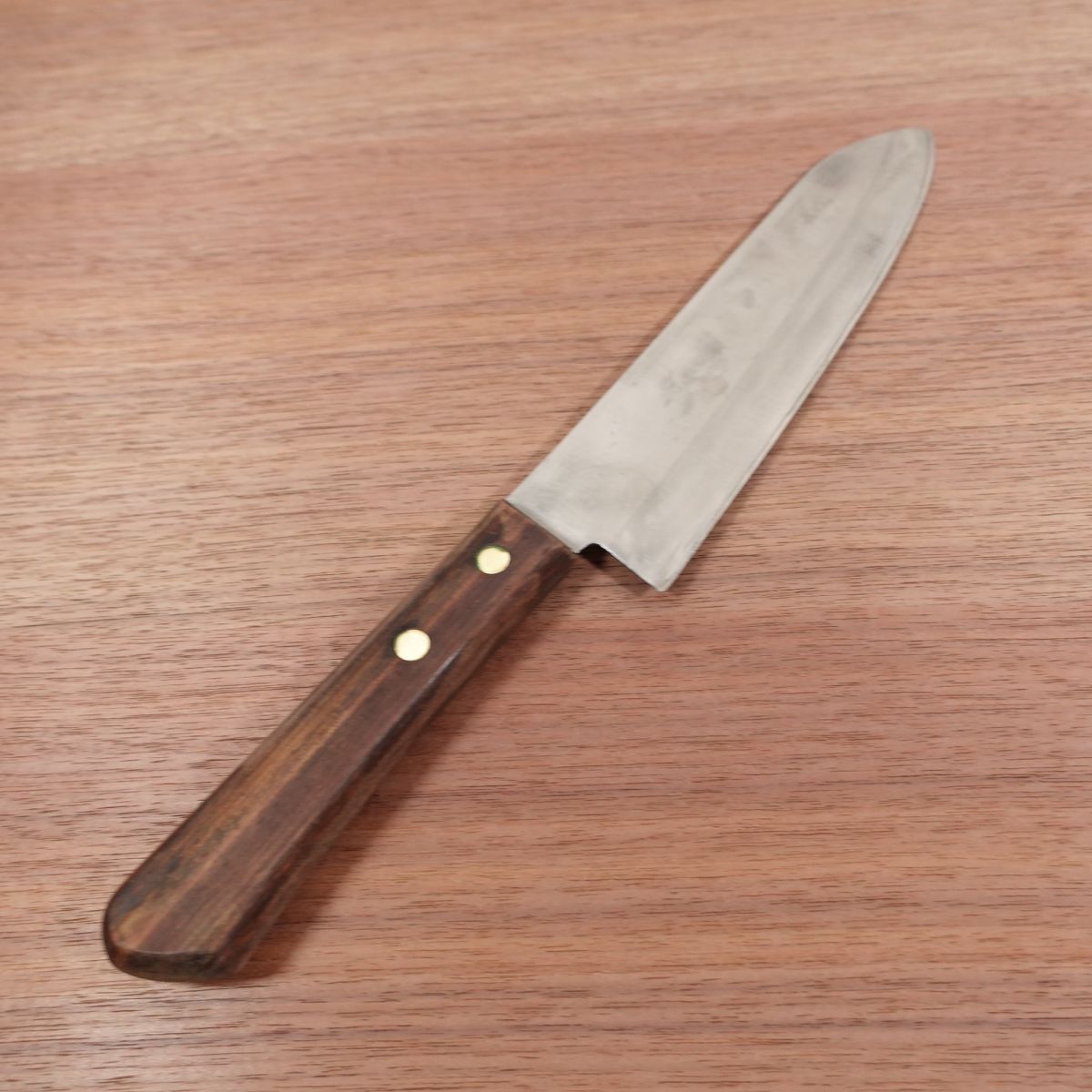 Couteau Santoku Shibamasa, aiguisé, Hon-Warikomi, profil fin, couteau universel, 160mm