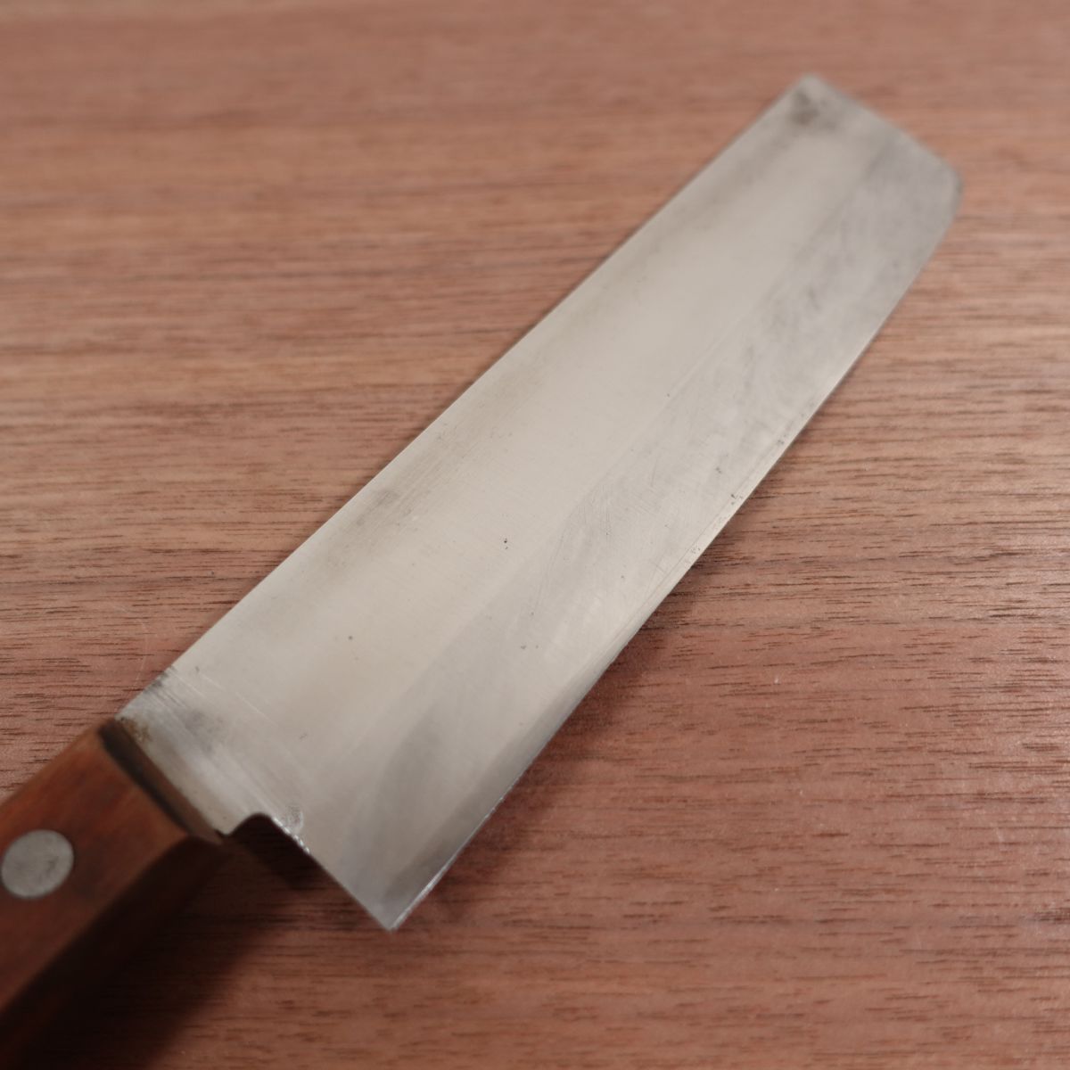 Fuji no Homare Nakiri Knife, Sharpened, Special Steel, Hon-Warikomi, Double Bevel, DP, 165mm