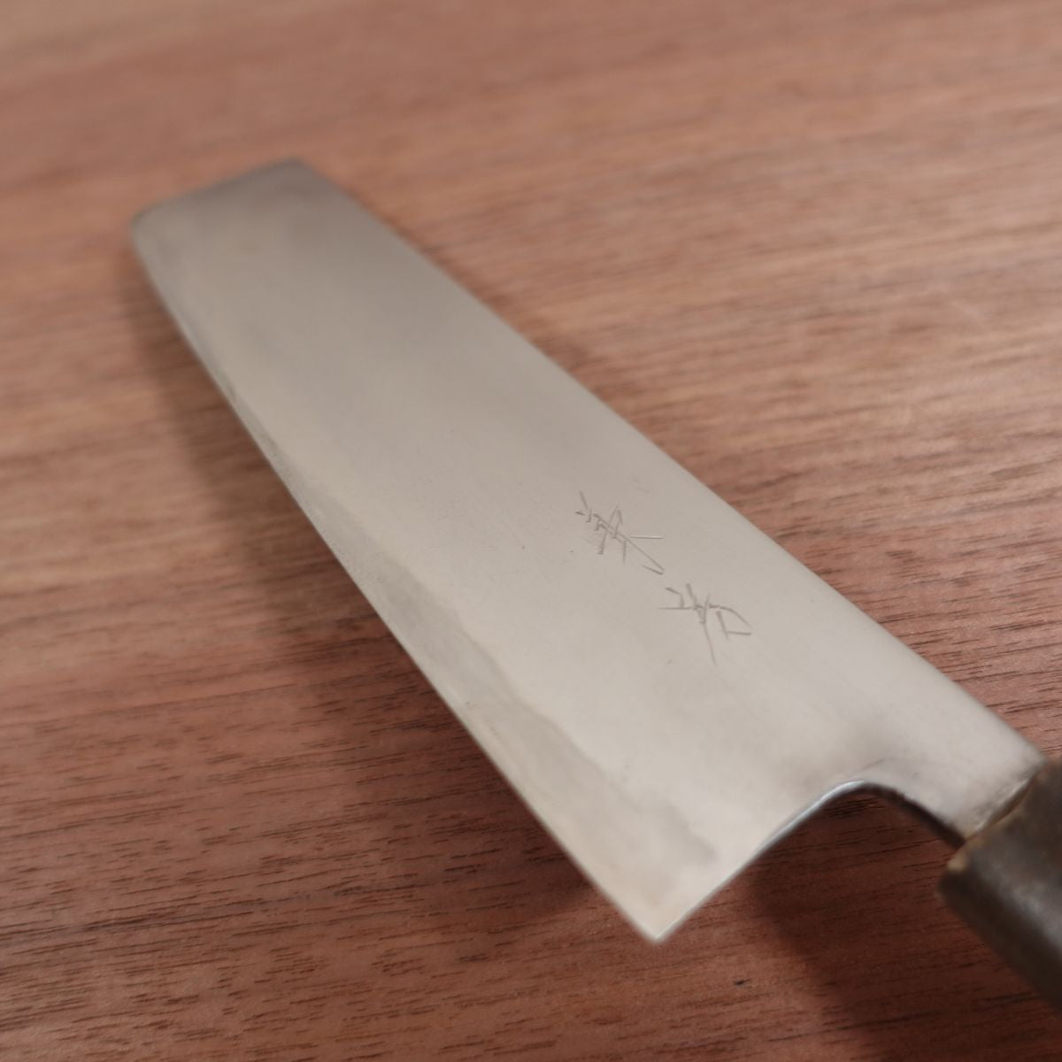 Kanefusa Nakiri Knife, Sharpened, Water Buffalo Handle, Stainless Steel Laminated, 160mm