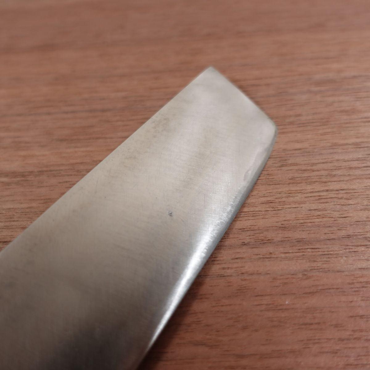 Kanefusa Nakiri Knife, Sharpened, Water Buffalo Handle, Stainless Steel Laminated, 160mm