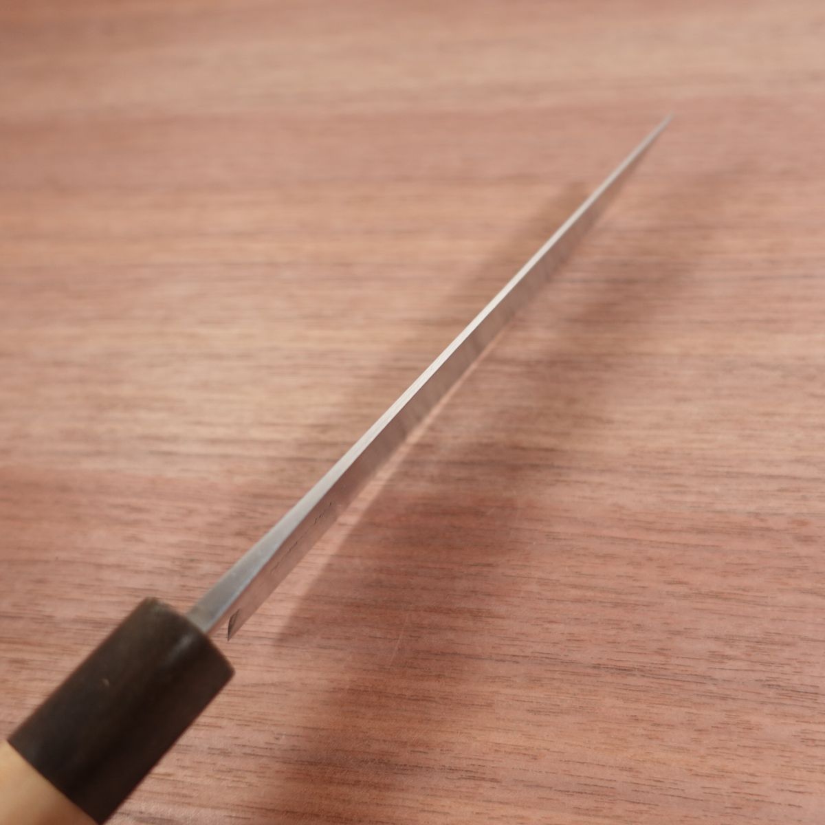 Kanefusa Nakiri Knife, Sharpened, Water Buffalo Handle, Stainless Steel Laminated, 160mm