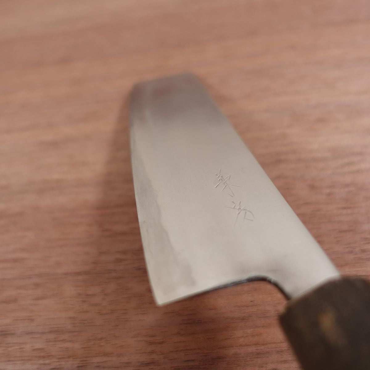 Kanefusa Nakiri Knife, Sharpened, Water Buffalo Handle, Stainless Steel Laminated, 160mm