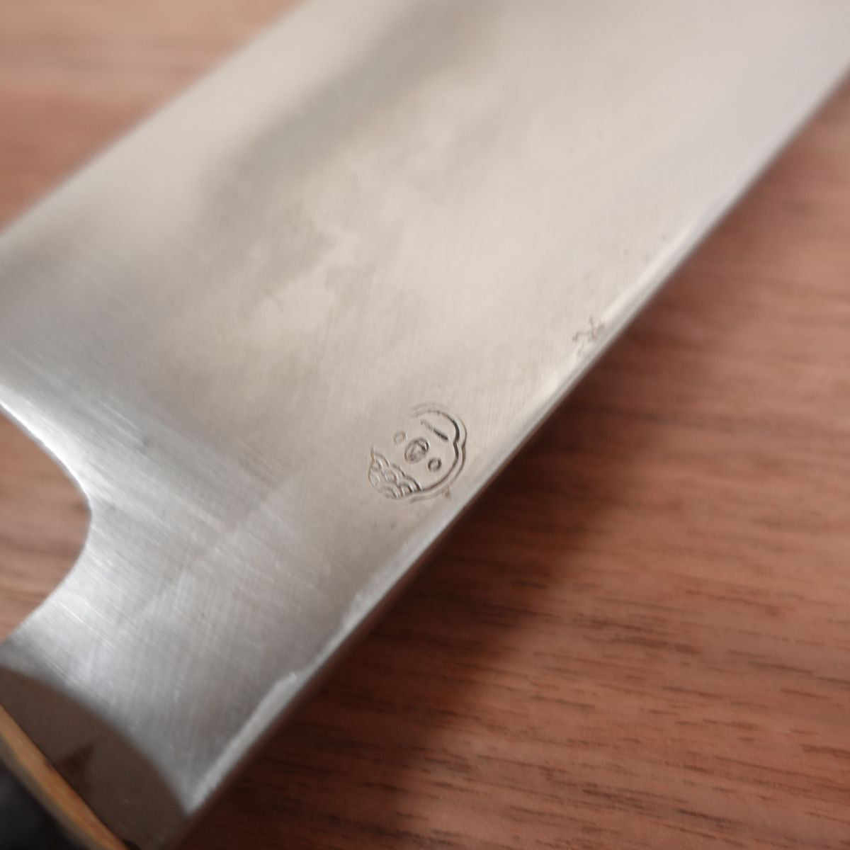 Sakai Ichimonji Mitsuhide Hamo Honekiri Knife, Sharpened, Water Buffalo Handle, Pike Conger, Premium Grade, 240mm