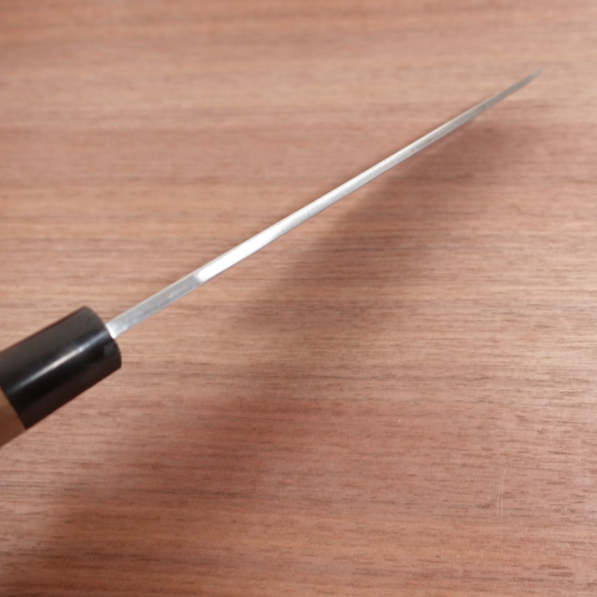 Sakai Ichimonji Mitsuhide Hamo Honekiri Knife, Sharpened, Water Buffalo Handle, Pike Conger, Premium Grade, 240mm