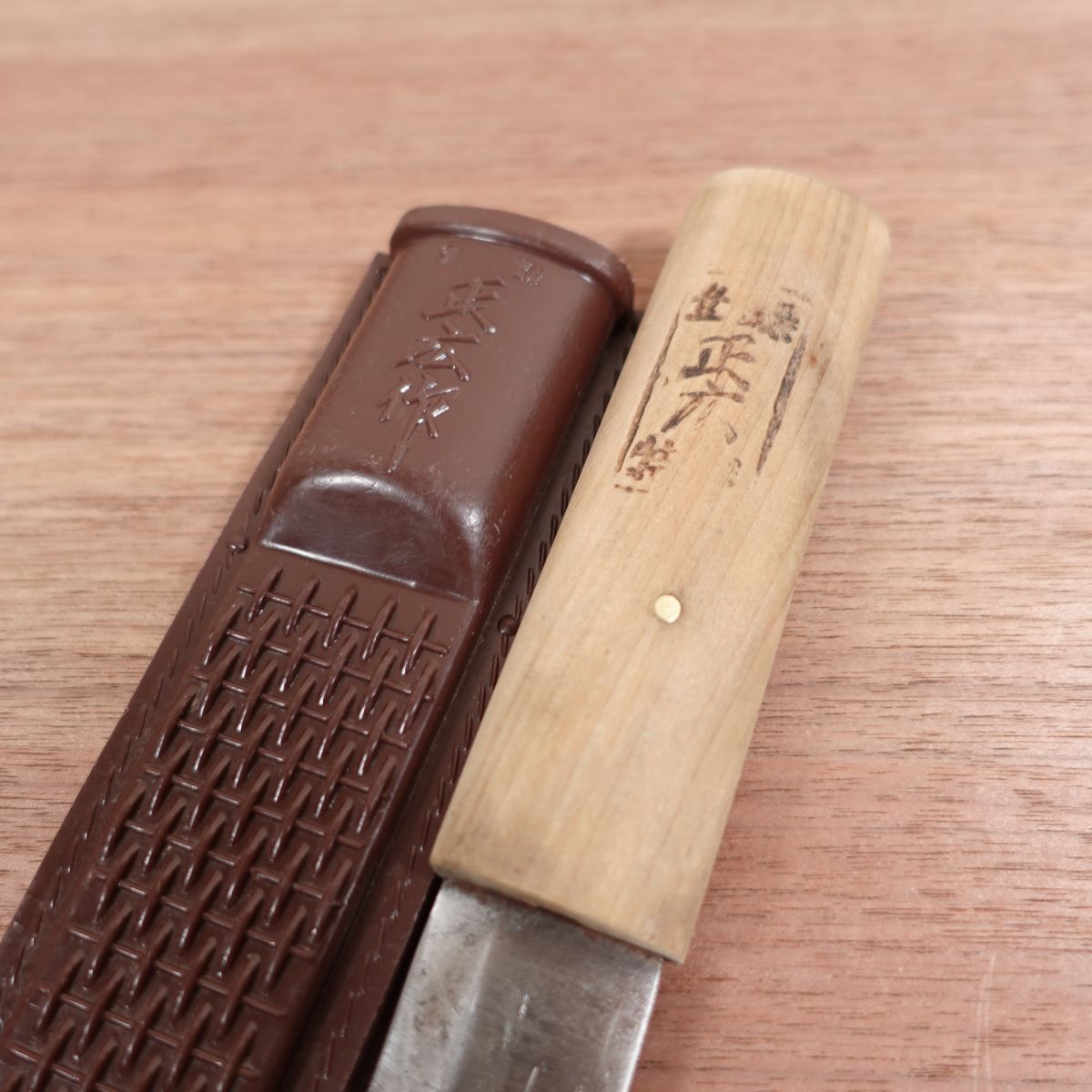 Masahiro Makiri Knife, Sharpened, Sheath Knife, Matagi Utility Knife, Carbon Steel, Sheath Included, 135mm