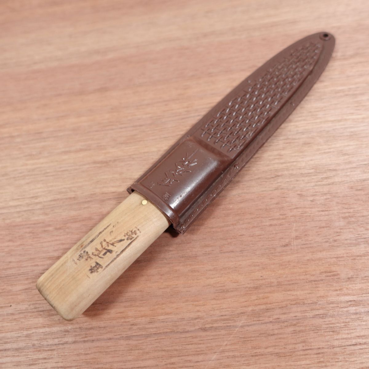 Masahiro Makiri Knife, Sharpened, Sheath Knife, Matagi Utility Knife, Carbon Steel, Sheath Included, 135mm