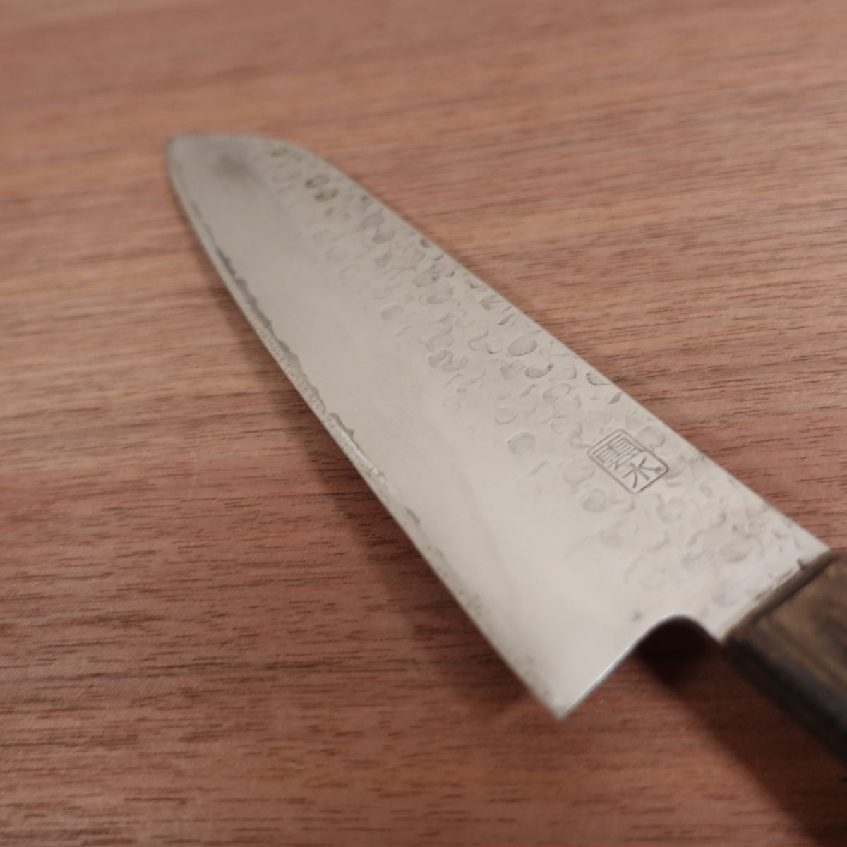 Kanesada Santoku Knife, Sharpened, Unsui, Tsuchime Finish, Hon-Warikomi, 170mm