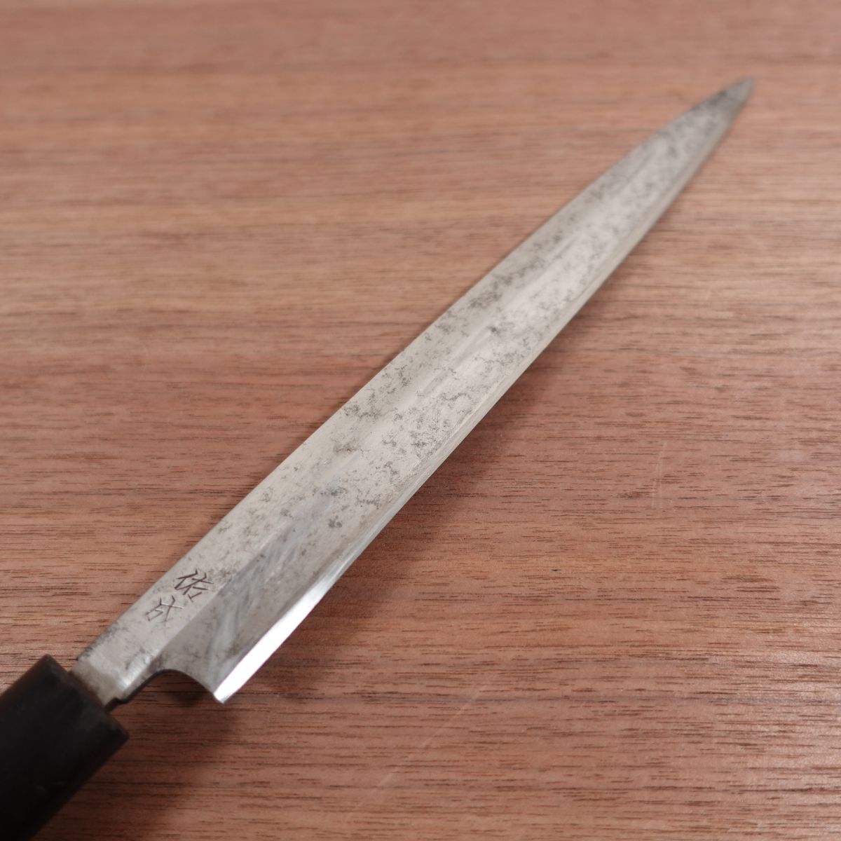 Sukenari Fuguhiki Knife, Sharpened, Water Buffalo Handle, Yanagiba Knife, Sashimi Knife, 245mm