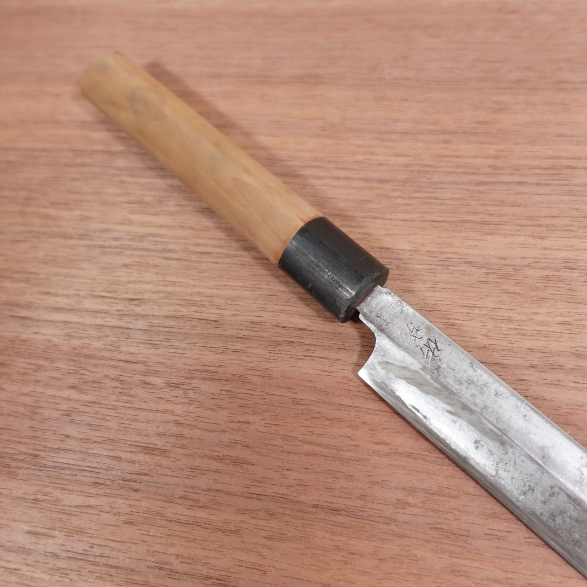 Sukenari Fuguhiki Knife, Sharpened, Water Buffalo Handle, Yanagiba Knife, Sashimi Knife, 245mm