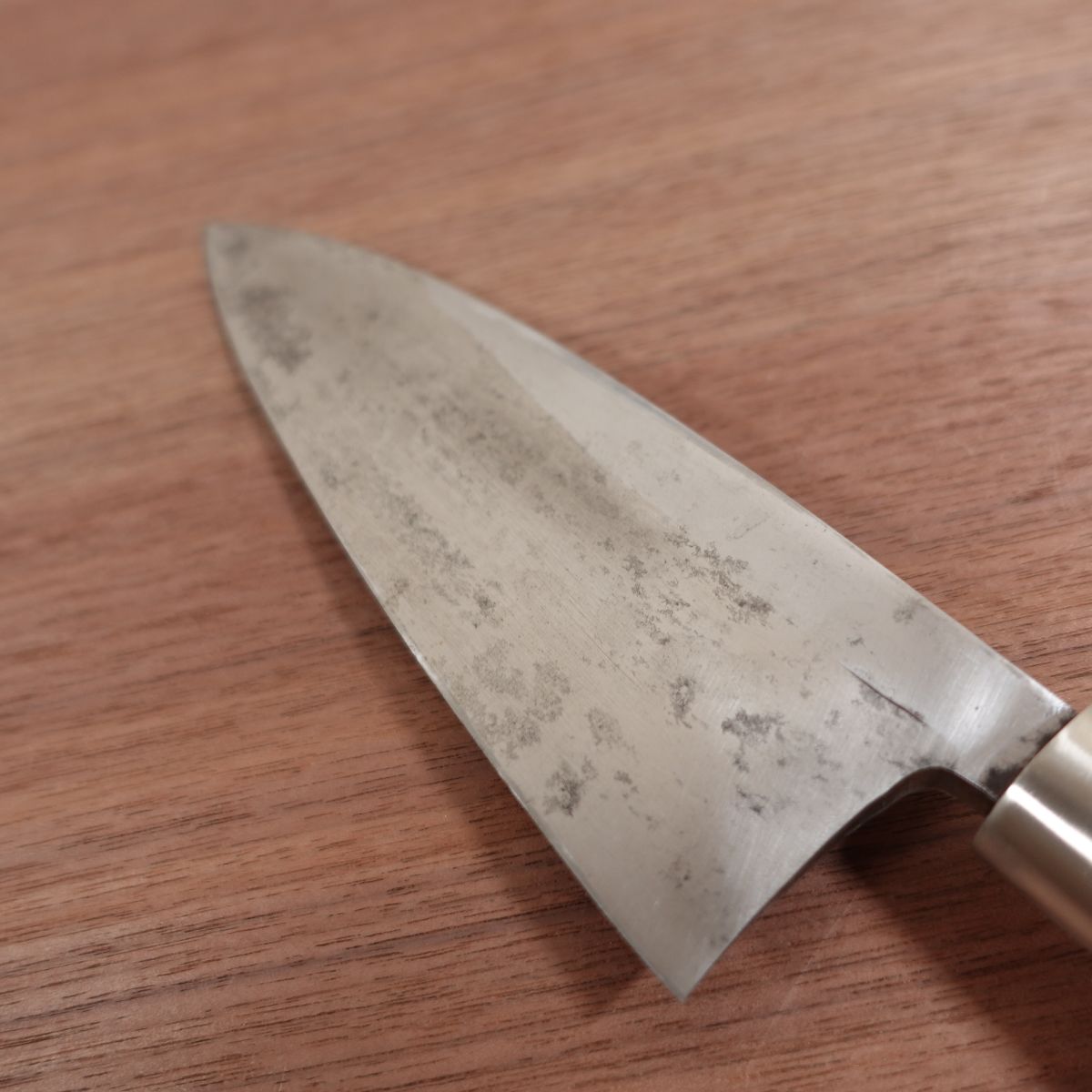 Minamoto Tamehisa Deba Knife, Sharpened, Carbon Steel, Single Bevel, 165mm