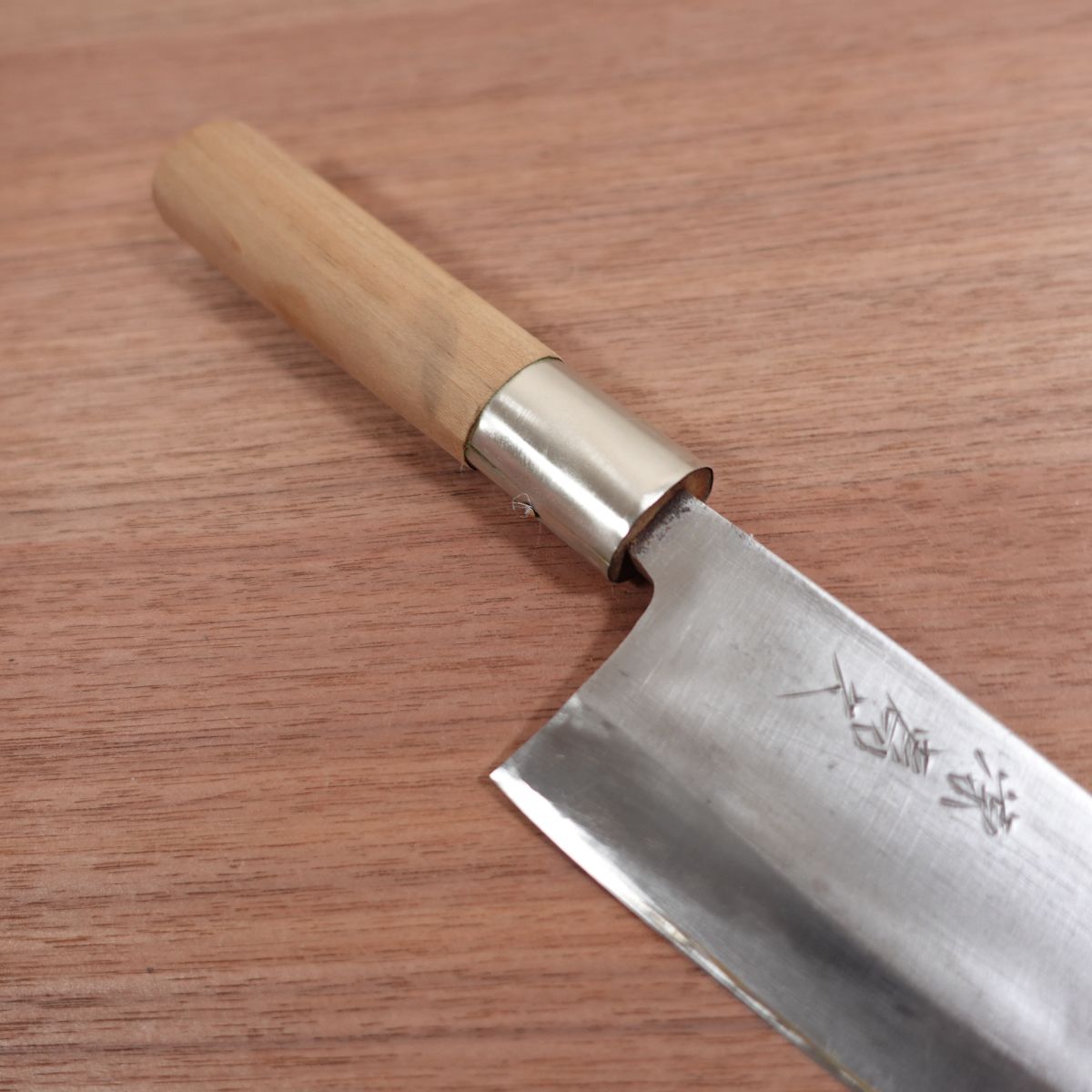 Minamoto Tamehisa Deba Knife, Sharpened, Carbon Steel, Single Bevel, 165mm