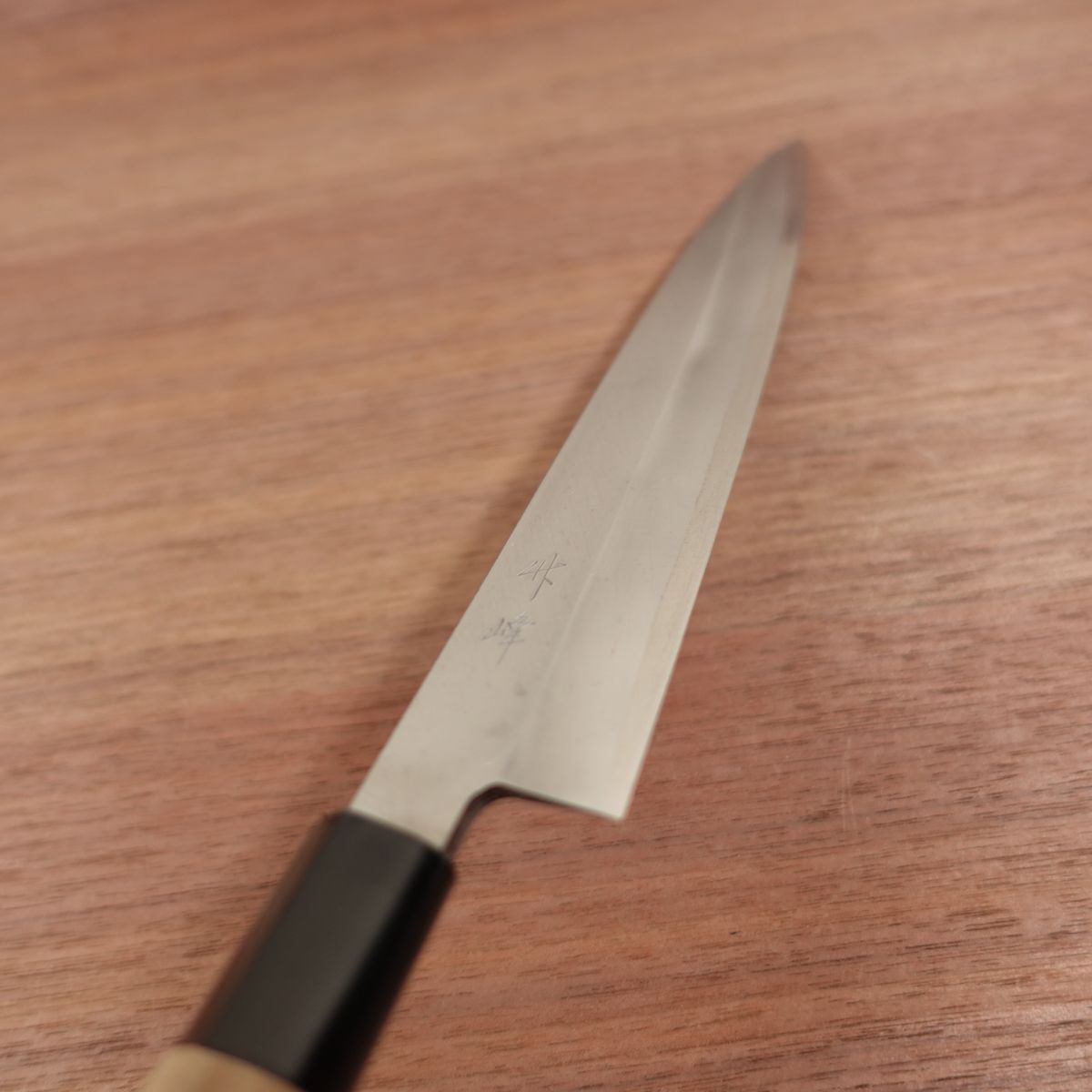 Takemine Yanagiba Knife, Sharpened, Sashimi Knife, Carbon Steel, Single Bevel, Blade Guard Included, Nearly Unused Stored Item, 245mm