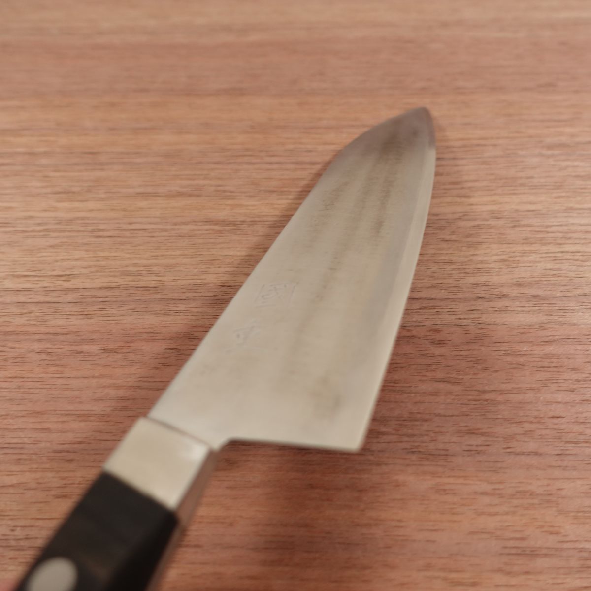 Kunishige Santoku Knife, Sharpened, All-Purpose Knife, Stainless Laminated Steel, Lightly Used, 170mm