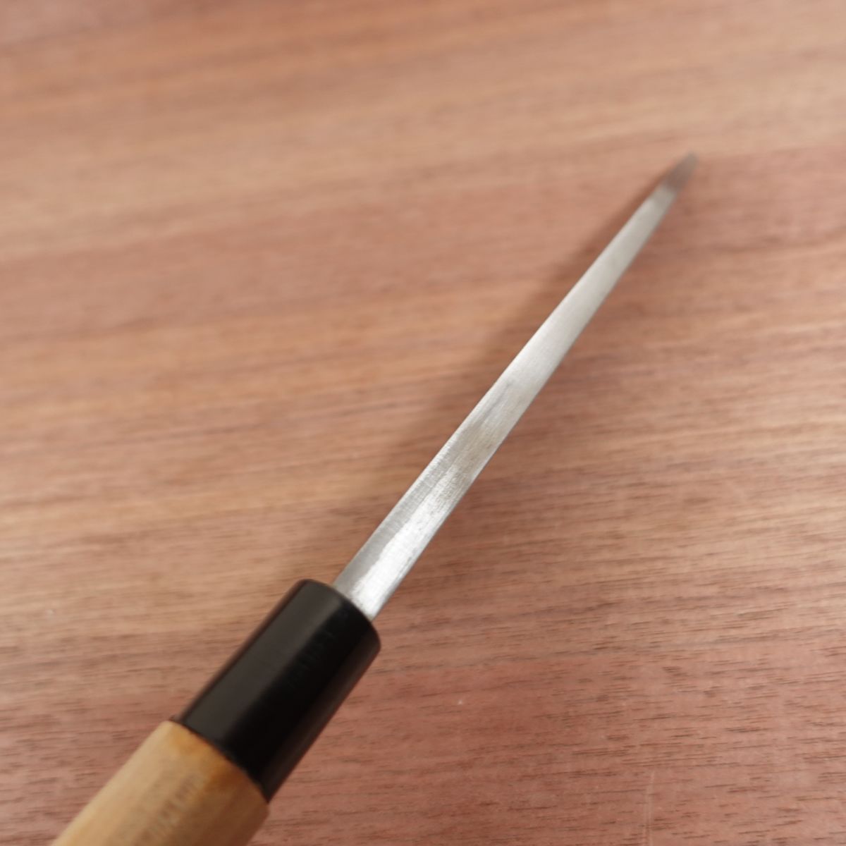 Sakai Kanetaka Deba Knife, Sharpened, Carbon Steel, Single Bevel, Nearly Unused, Boxed, 185mm