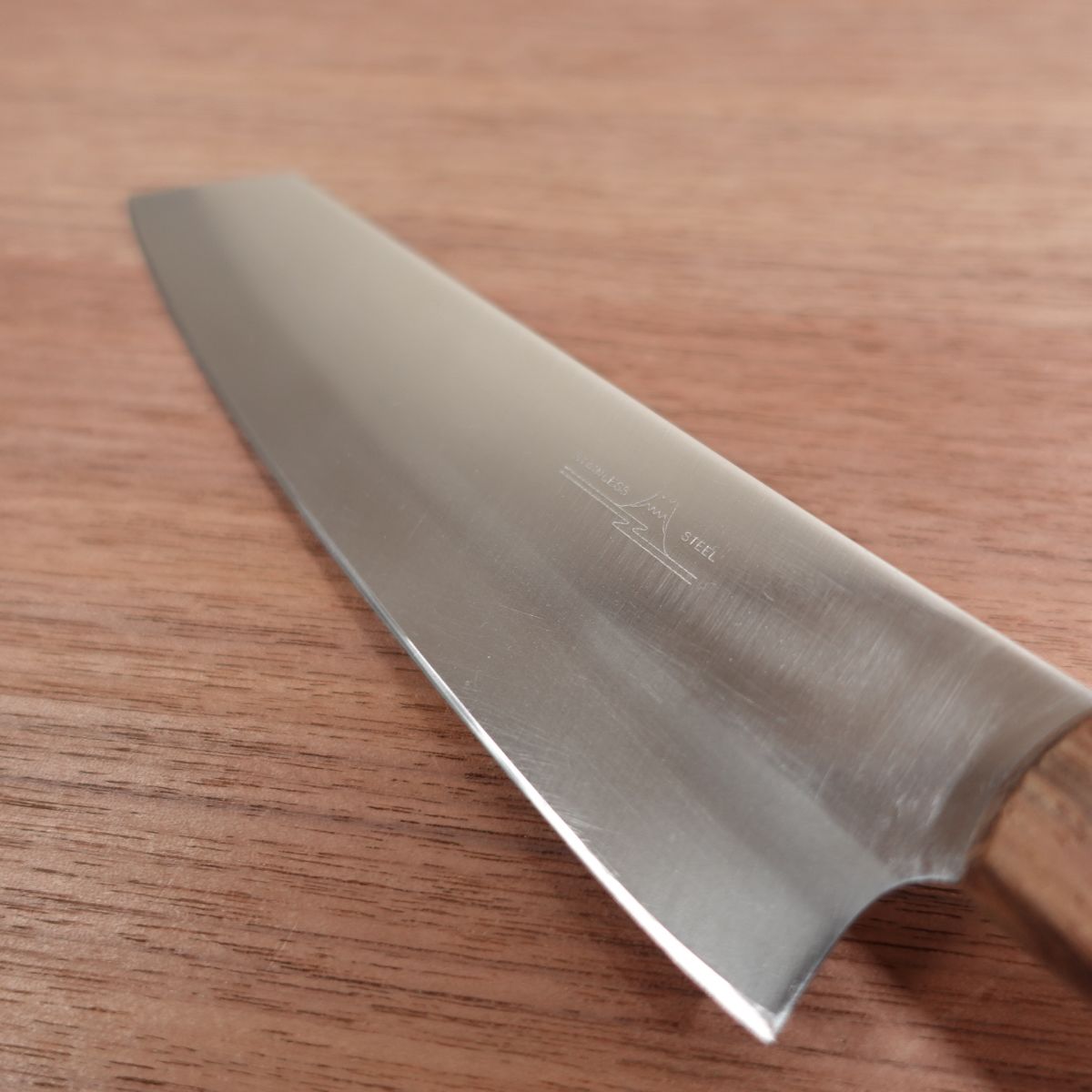 Mt. Fuji Logo Bunka Knife, Sharpened, Santoku Knife, Kiritsuke Style, Thin Blade, Kumo Fuji, Stainless Steel, 160mm