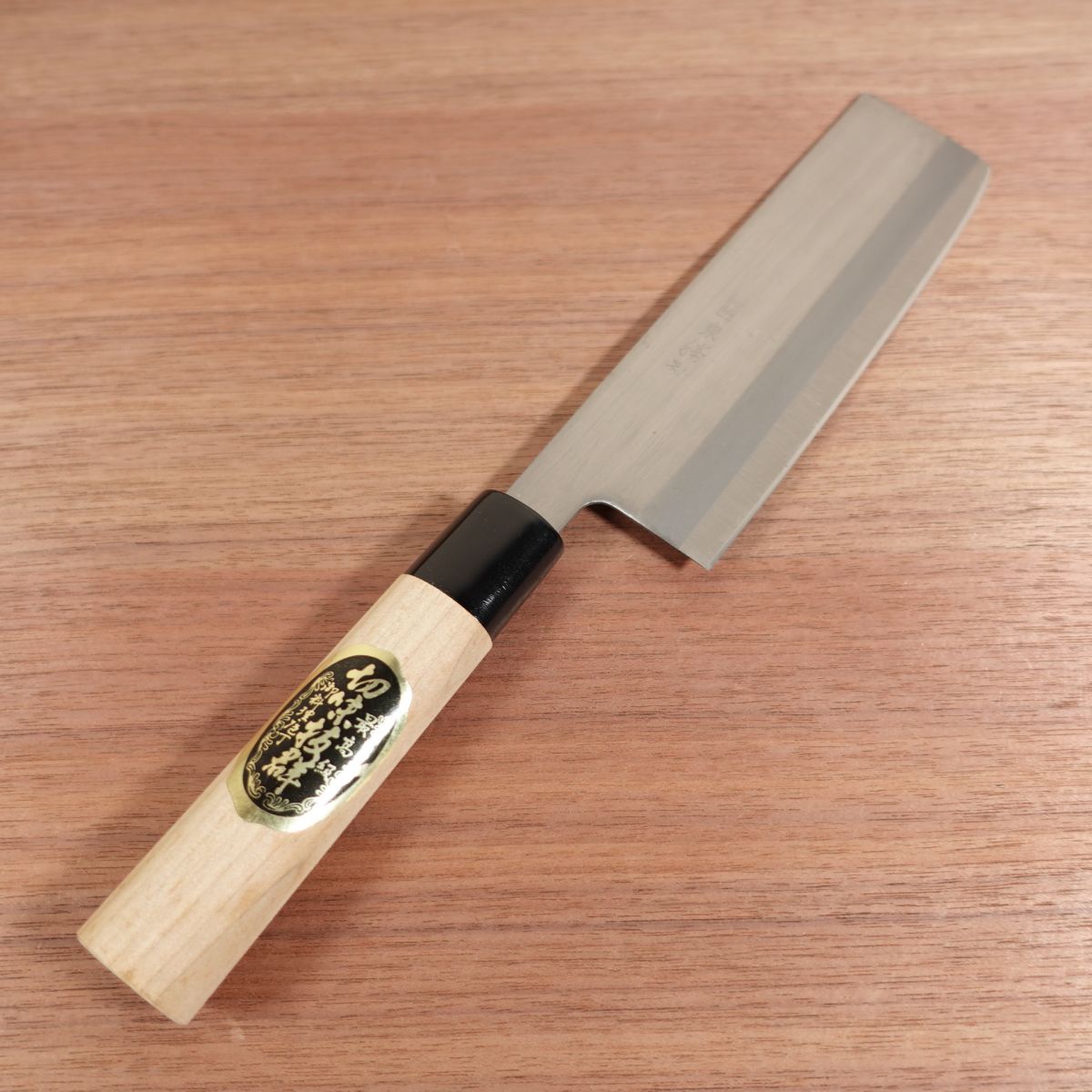 Azuma Roko Nakiri Knife, Sharpened, Carbon Steel, Razor-Sharp Sticker, Nearly Unused, 160mm